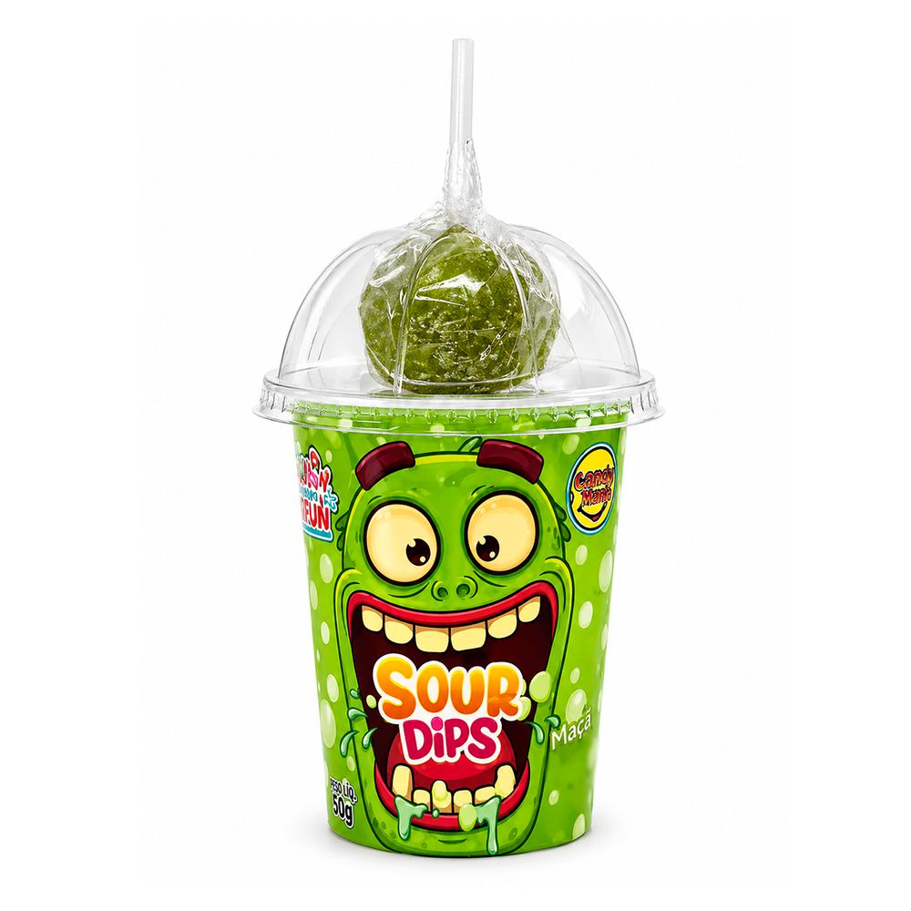 Pirulito Happy Din Sour Dips Sabores Sortidos 50g-2-